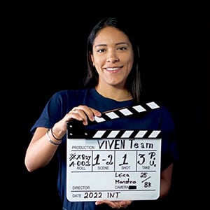 Sofia Treviño productora en viven producción de videos y cine.